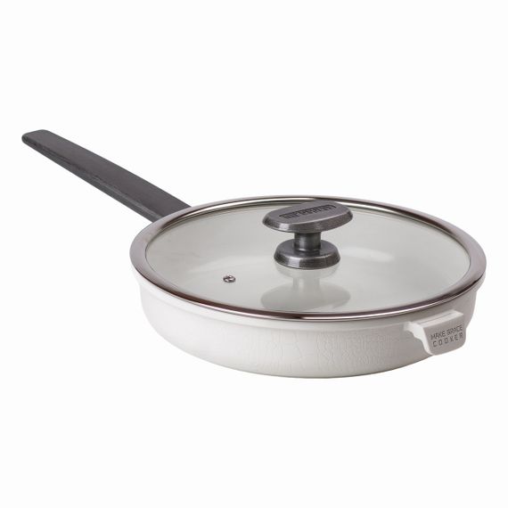 Алюминиевая сковорода 2,7 л с керамическим антипригарным покрытием Ø 26 см белая MGC HP-4-458W