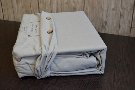 Постільна білизна Golden Colors Stonewashed 200 х 220 см Cappuccino (перероблена бавовна)