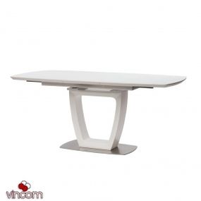 Стол раскладной CONCEPTO RAVENNA MATT WHITE СТЕКЛО 120-160 см белый СТОЛ РАСКЛАДНОЙ CONCEPTO RAVENNA MATT WHITE СТЕКЛО 120-160 СМ БЕЛЫЙ