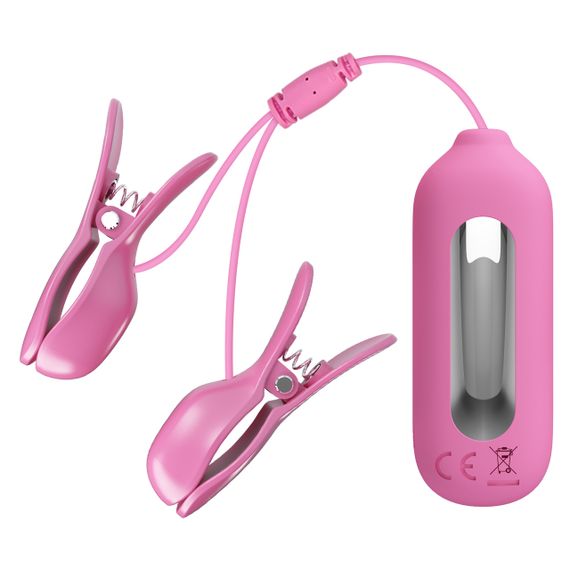 Затискачі для сосків - Pretty Love Nipple Clip Romantic Wave II Pink sexstyle | Зображення 3