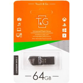 Флеш-драйв USB 3.0 Flash Drive T&G 114 Metal Series 64GB Черный