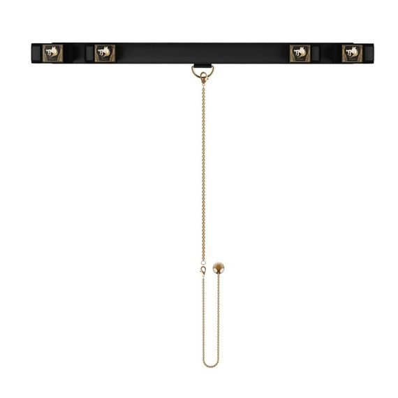 Распорка для рук и ног с вагинальным шариком UPKO, черная Sex Aura | Зображення 2