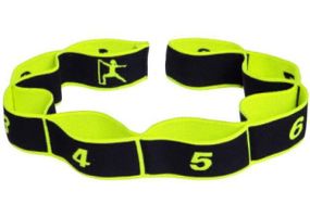 Еспандер стрічковий EasyFit Medium (M) 90х3 см гумка з петлями для розтяжки, фітнесу та тренувань Зелений (EF-1682-GN)