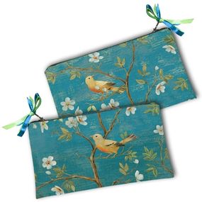 Косметичка женская Птичка на ветке 20х12 см (K_KW021)