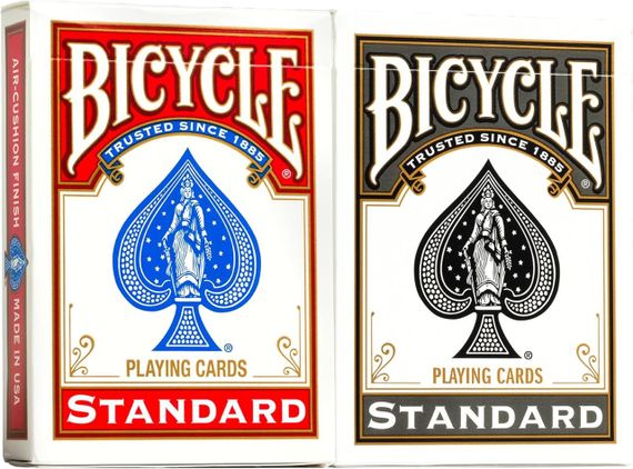 Набор игральных карт Bicycle Standard Playing Cards Черные и Красные (2 колоды) | Зображення 2