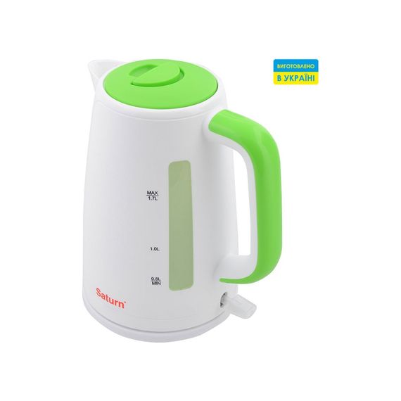 Електрочайник Saturn ST-EK8435U White/Green | Зображення 1