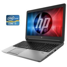 Ноутбук Б-клас HP ProBook 650 G1 / 15,6" (1920x1080) TN / Intel Core i5-4200M (2 (4) ядра по 2,5 - 3,1 ГГц) / 8 ГБ DDR3 / 500 ГБ HDD / Intel HD Graphics 4600 / Веб-камера / АКБ не тримає заряд б/в