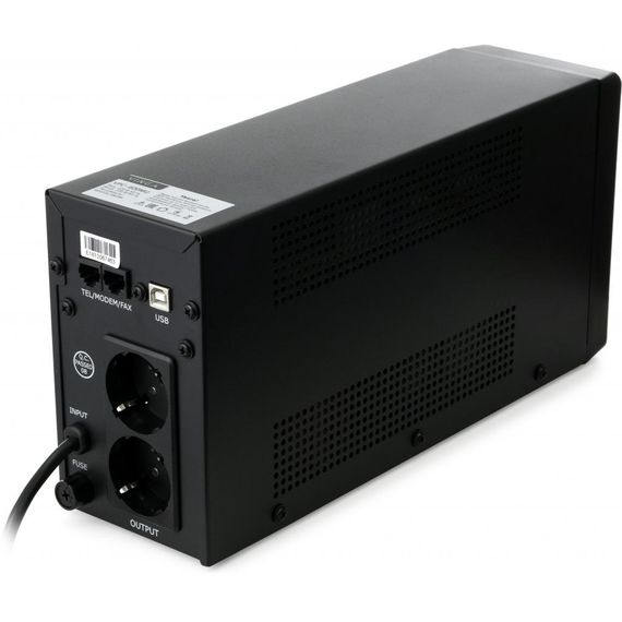 Пристрій безперебійного живлення Vinga LCD 600VA metal case with USB (VPC-600MU) | Зображення 5