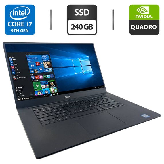Мобильная рабочая станция Dell Precision 5540 / 15.6" (1920x1080) IPS / Intel Core i7-9850H (6 (12) ядер по 2.6 - 4.6 GHz) / 16 GB DDR4 / 240 GB SSD / nVidia Quadro T2000, 4 GB GDDR5, 128-bit / WebCam б/у