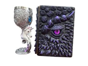 Подарунковий набір Келих 3D Єдиноріг і Блокнот 3D «Око Ілюзій»