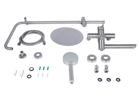 Душевая система универсальная Lidz Aria 1033, Nickel (k35) LDARI1033NKS46109 | Зображення 2