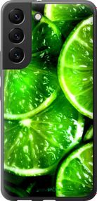 Чохол на Samsung Galaxy S22 Зелені часточки лимона "852u-2494-2448"