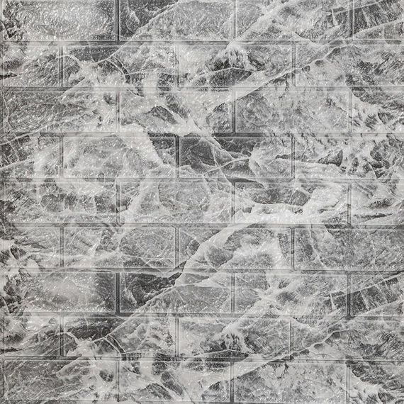 Самоклейна 3D-панель під чорний мармур у рулоні 19600x700x3 мм (R061-3-20) SW-00001196 | Зображення 1