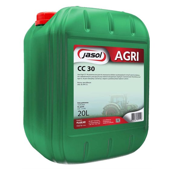 Моторна олива JASOL AGRI М10Г2К CC 30 20л SAE30