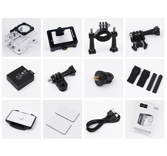 Екшн камера HOCO DV100 sports camera Black | Зображення 4