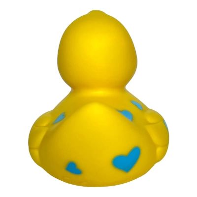 Игрушка для ванной Funny Ducks Утка Желтая в голубых сердечках (0905) | Зображення 3