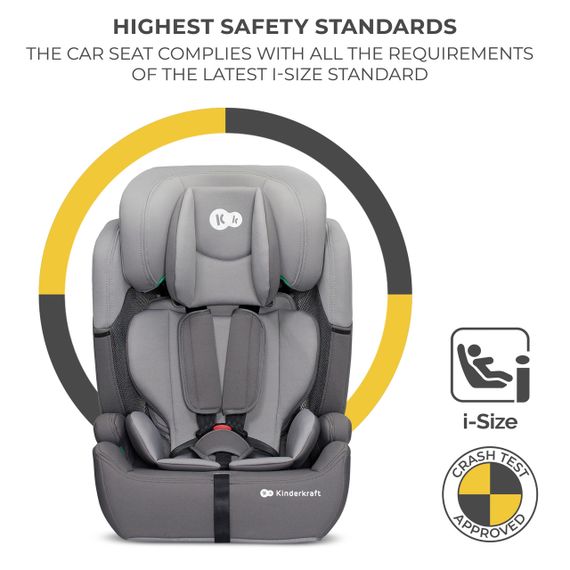 Автокресло Kinderkraft Comfort Up i-Size Grey (KCCOUP02GRY0000) | Зображення 7