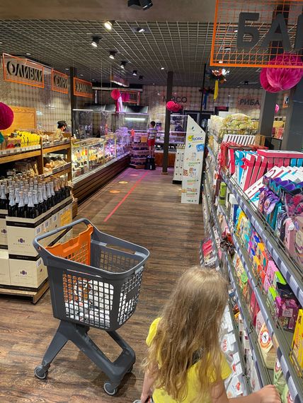 Купівельний візок Shopping Basket UP.80 помаранчевий, 80л, Іспанія, Оранжевый | Зображення 3