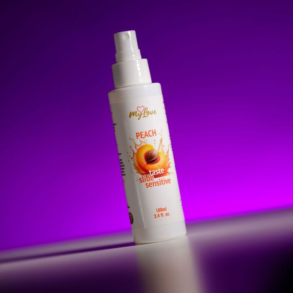 Інтимний гель-лубрикант - MyLove Taste Slide Sensitive Peach, 100 мл | Зображення 3