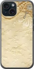 Чохол на iPhone 15 Мереживний орнамент із силікону FCh (019302