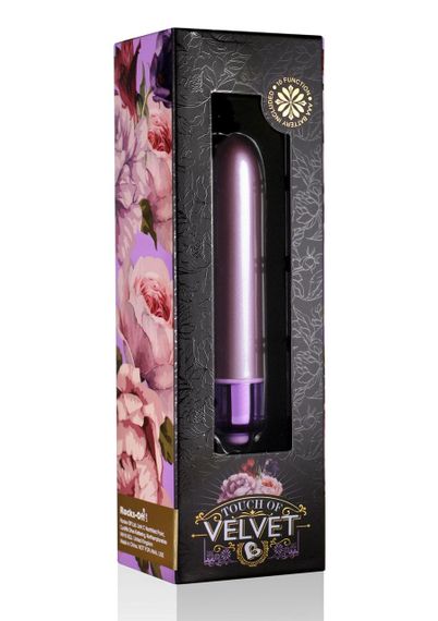 Компактна віброіграшка Rocks Off RO-90mm Touch of Velvet Soft Lilac | Зображення 1