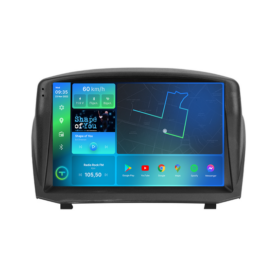 Штатна магнітола Torssen Ford Fiesta MK6 08-19 F9432 4G Carplay DSP | Зображення 1