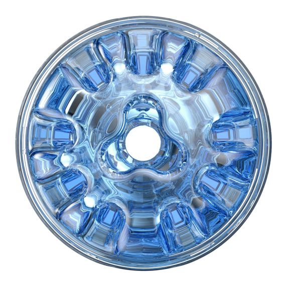 Мастурбатор Fleshlight Quickshot Turbo Blue Ice, компактний, наскрізний, підійде для пар та мінету Sex Aura | Зображення 2