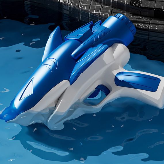 Водяний акумуляторний пістолет Shark Water Gun 185-68 (300ml) with lithium battery Blue | Зображення 3