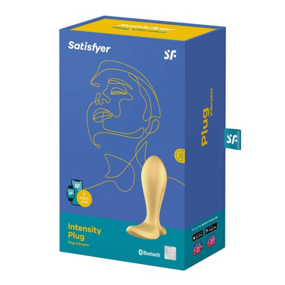 Анальная смарт-пробка с вибрацией Satisfyer Intensity Plug Gold sexstyle | Зображення 6