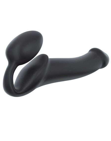 Безремінний страпон Strap-On-Me Black XL, повністю регульований, діаметр 4,5 см Sex Aura | Зображення 2