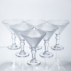 Набор креманок Glass 6 штук по 215 мл коктейльные HP-17-56