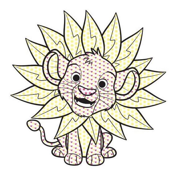 Розмальовка дитяча Кольоровий буль Disney "Маля. Король Лев" Ранок 1370008 | Зображення 3