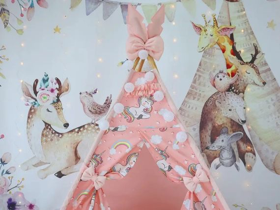 Дитячий вігвам намет будиночок для дівчаток Единоріг Unicorn БОН БОН 180 см | Зображення 1
