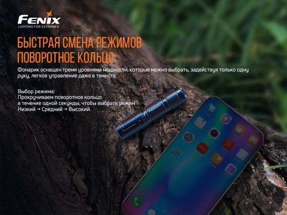 Ліхтар ручний Fenix E01 V2.0 блакитний | Зображення 4
