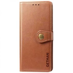 Кожаный чехол-книжка GETMAN Gallant (PU) для Samsung Galaxy A14 4G/5G Коричневый