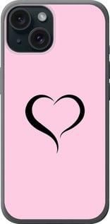 Чохол на iPhone 15 Серце 1 із силікону FCh_004182
