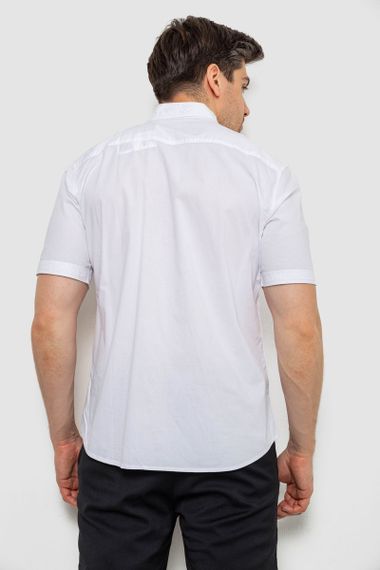 Рубашка мужская однотонная, цвет белый, 214R6917-2 | Зображення 3
