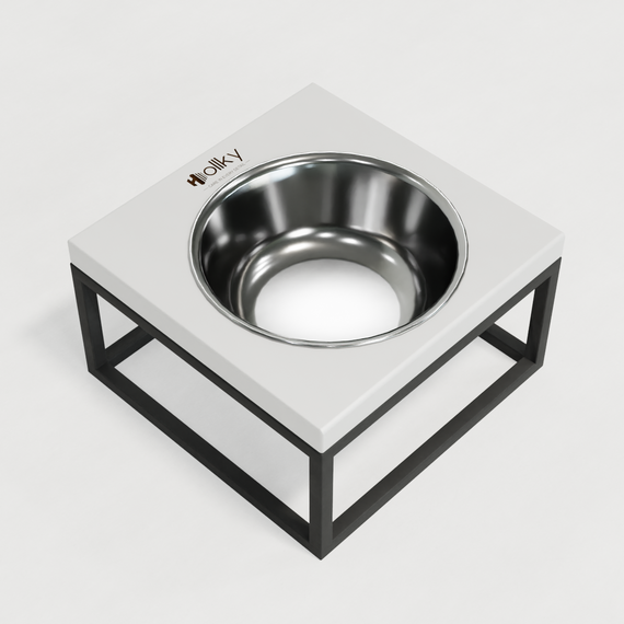 Миска на подставке для кошек и средних собак Hollky Base Solo M (1 × 0,8 л) Solo M-212110-GRWH | Зображення 4