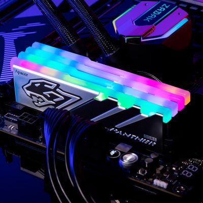Модуль памяти для компьютера DDR5 32GB (2x16GB) 5600 MHz Panther RGB Apacer (AH5U32G56C5229BAA-2) | Зображення 3