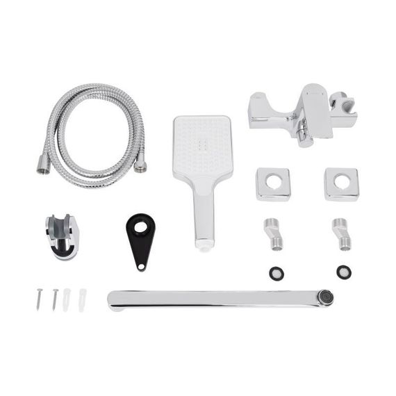 Змішувач для ванни Qtap Nando з довгим поворотним виливом і душовим гарнітуром QTNAN260CRM48652 Chrome | Зображення 6