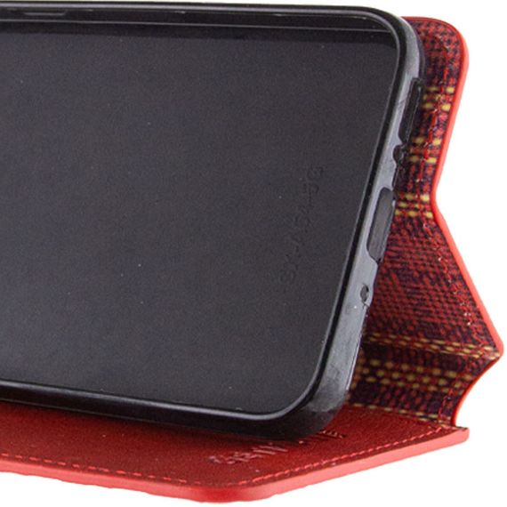 Шкіряний чохол-книжка GETMAN Cubic (PU) для Realme 11 4G Червоний | Зображення 4
