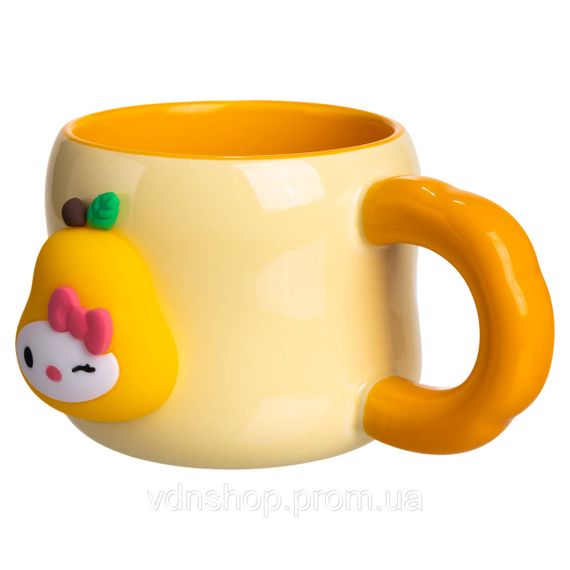 Кубок порцелянова з магнітом Sanrio 400 (мл) подарункова кружка прикольна чашка для дітей на подарунок Бежевий FM-37A | Зображення 4