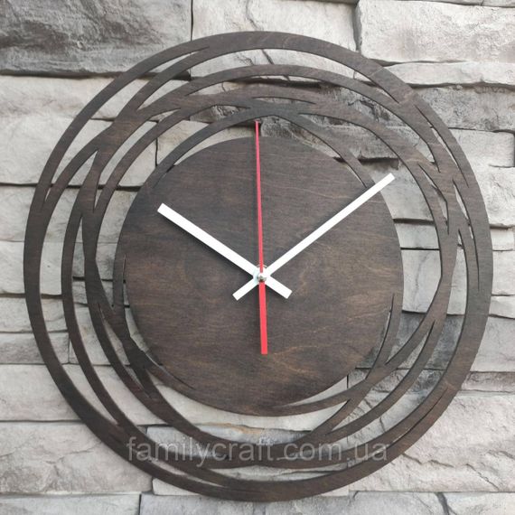 Настенные деревянные часы из фанеры Оригинальные часы  Декор для дома, офиса, подарок | Зображення 1