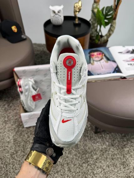 Кросівки Supreme Shox Ride 2 SP Grey White Red (топ якість) 45 28 | Зображення 5
