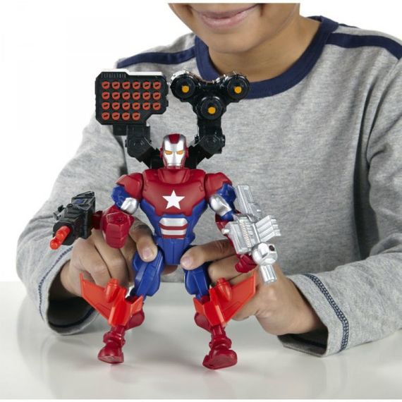Розбірна фігурка супергероя Залізний патріот - Iron Patriot, Super Hero Mashers, Hasbro 138270 | Зображення 2