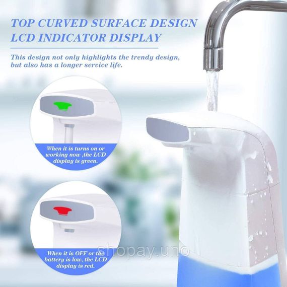Диспенсер для мыла Auto Foaming Soap Dispenser ∙ Сенсорный дозатор для жидкого мыла auto foaming hand wash | Зображення 5