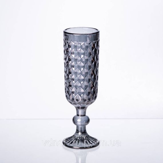 Набір келихів для шампанського 6 штук по 160 (мл) Сірий HP-19-115 | Зображення 2