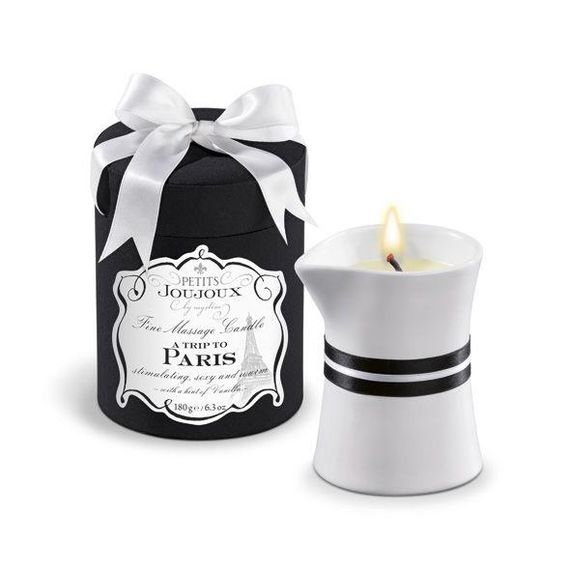 Масажна свічка Petits Joujoux - Paris - Vanilla and Sandalwood (190 г) розкішна упаковка Sex Aura