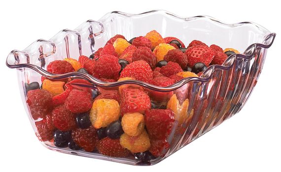 Салатник Cambro 17,5x26x8 см, Прозрачный, 2 л | Зображення 1