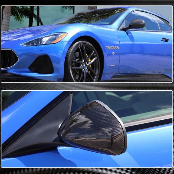 Накладки на дзеркала (Карбон) для Maserati GranTurismo 2007-2019 рр | Зображення 3